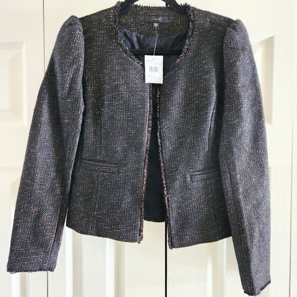 Joe's Jeans NEW Black & Metallic Copper Open Blazer, Medium, NWT - Picture 1 of 6